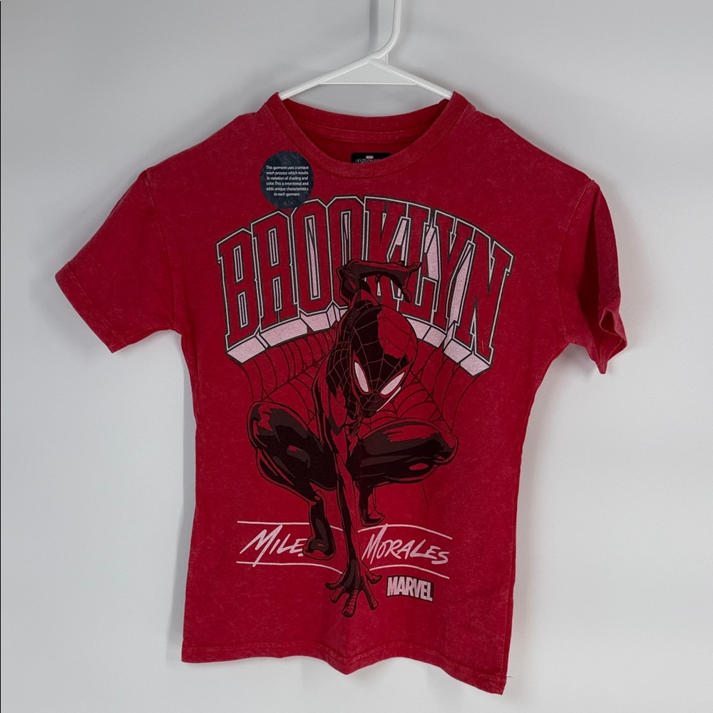 Marvel Red Miles Morales Brooklyn T-Shirt - Kids M
